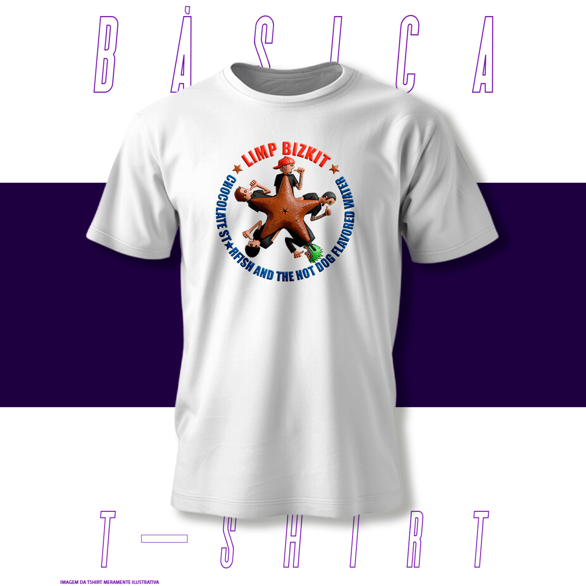 Nome do produto: Camiseta Básica - Limpbizkit