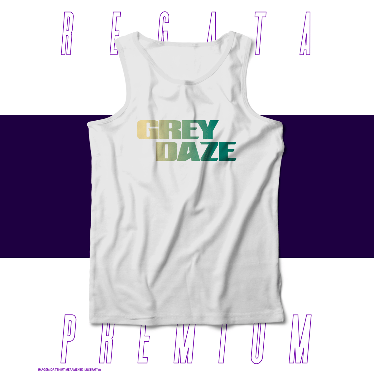 Nome do produto: Regata Premium - Grey Daze