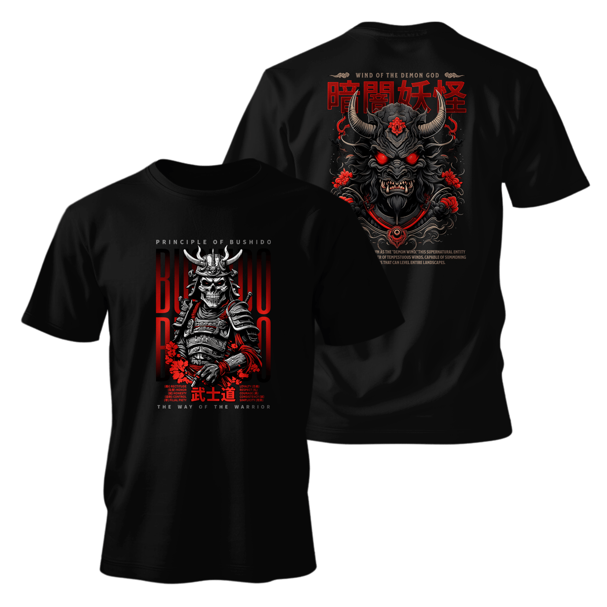 Nome do produto: Street Wear - Classsic Oriental Samurai T-Shirt