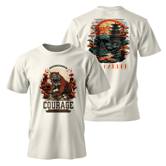 Street Wear - Classsic Oriental Samurai T-Shirt