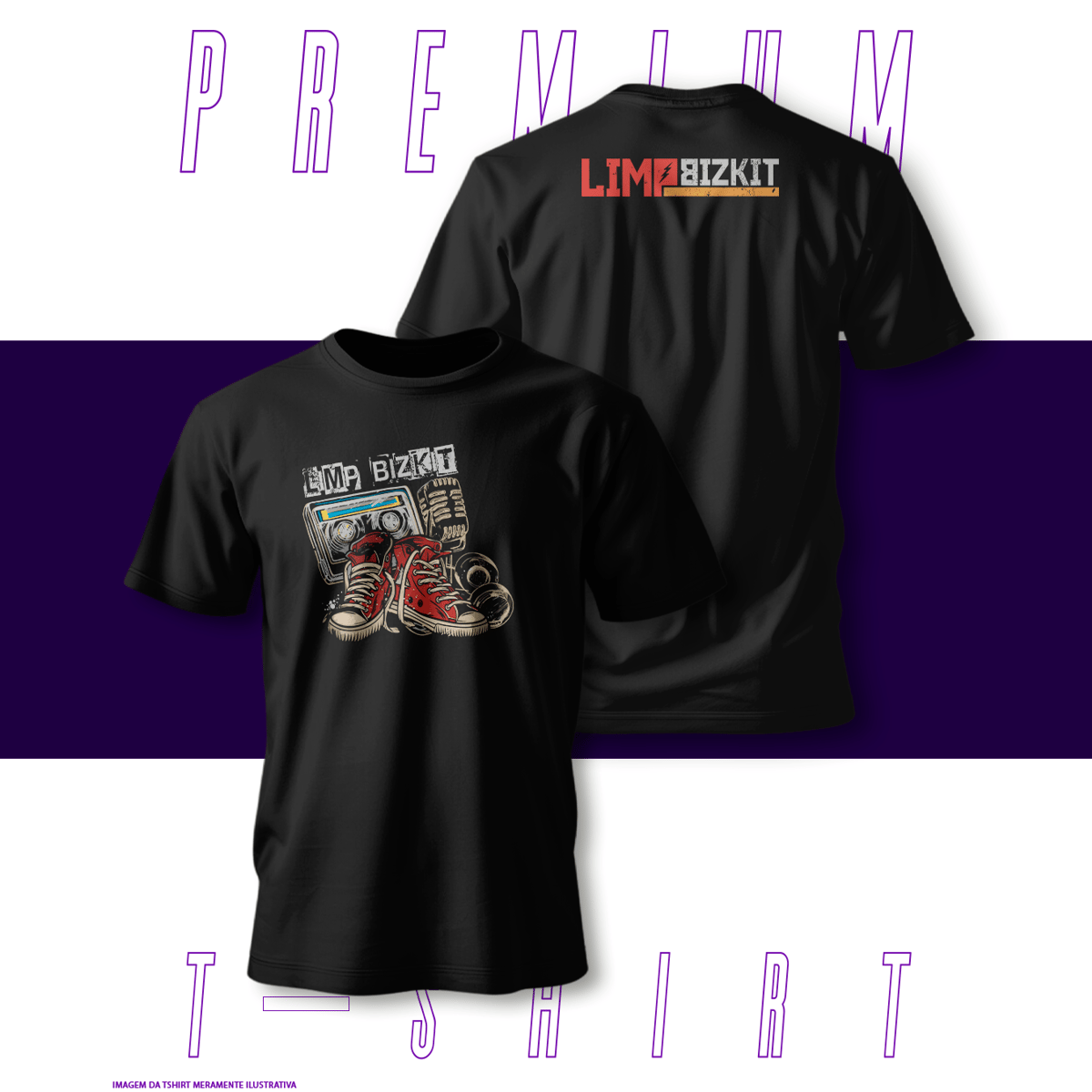 Nome do produto: Camiseta Premium - Limpbizkit