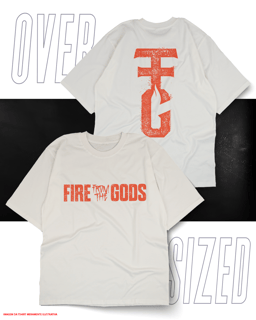 Nome do produto Oversized Unissex - Fire From The Gods