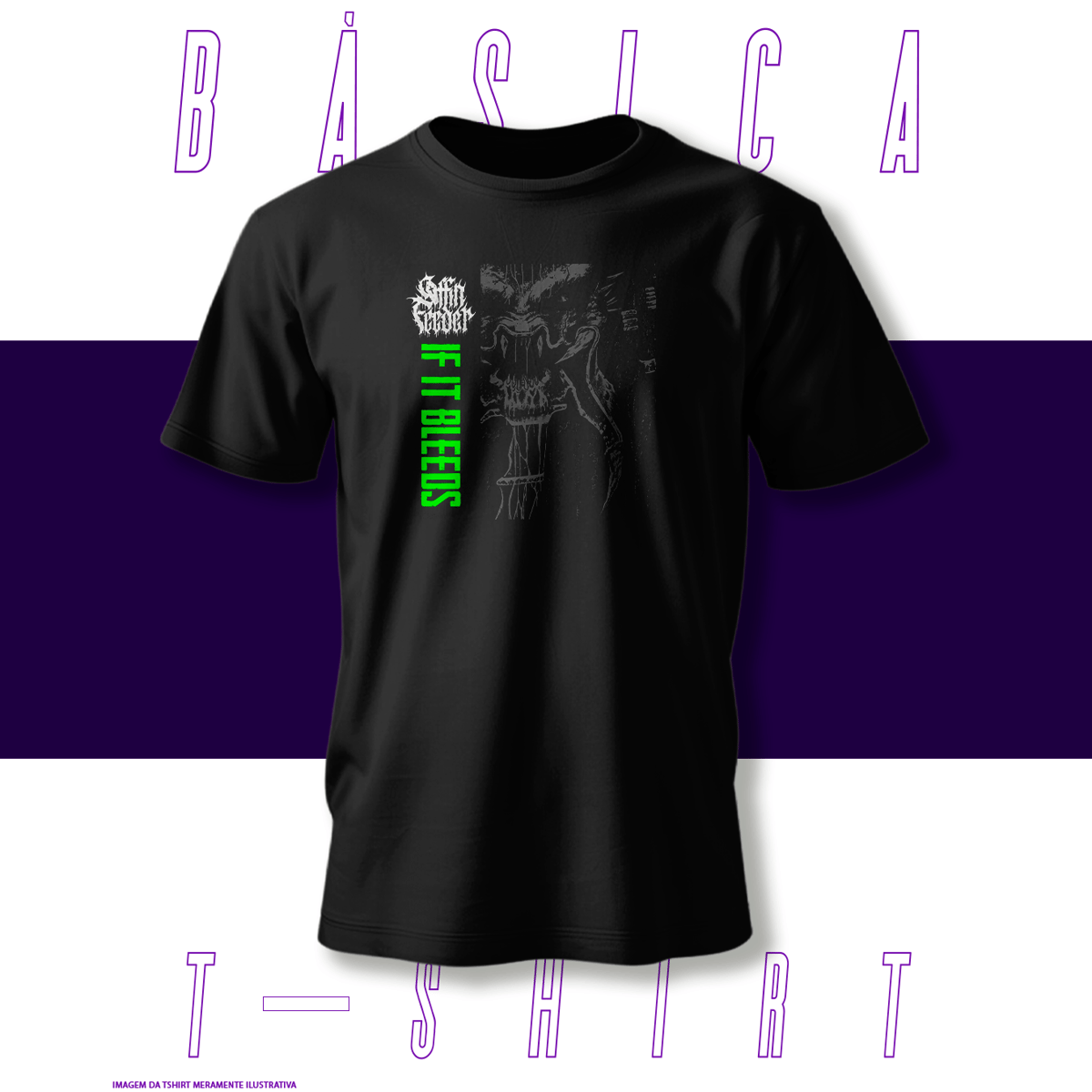 Nome do produto: Camiseta Básica - Coffin Feeder