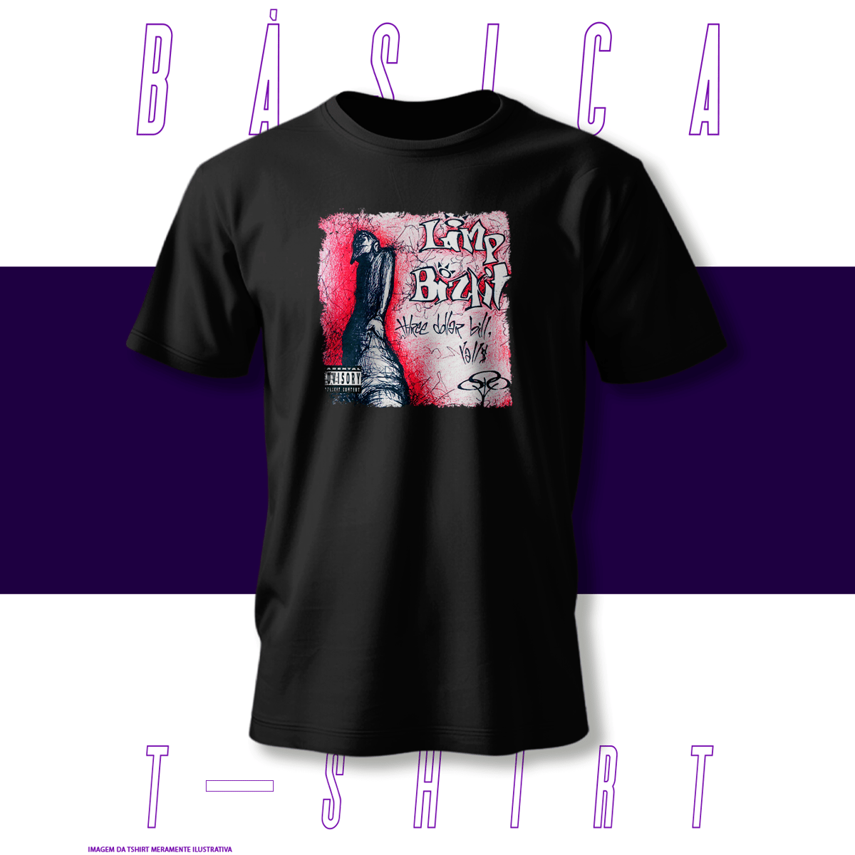 Nome do produto: Camiseta Básica - Limpbizkit