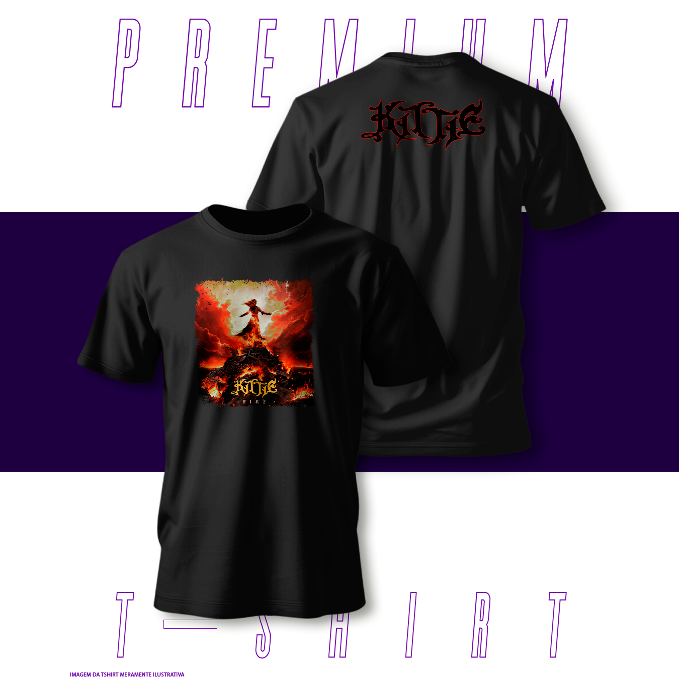 Nome do produto Camiseta Premium - Kittie