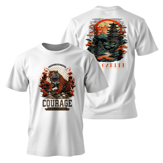 Nome do produto Street Wear - Classsic Oriental Samurai T-Shirt
