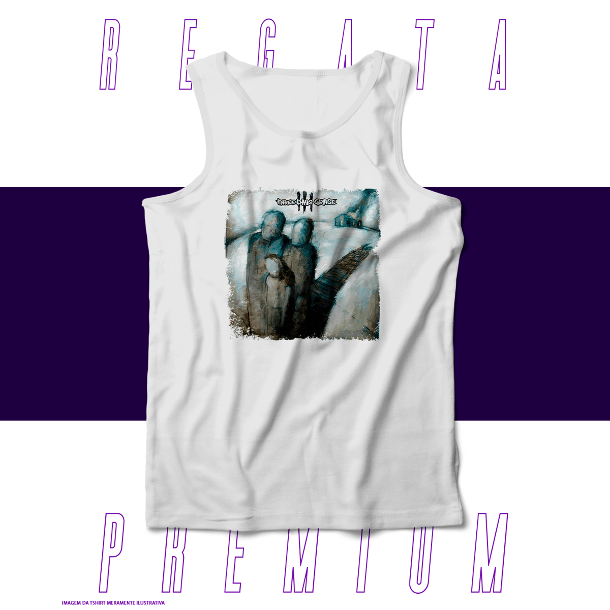 Nome do produto: Regata Premium - Three Days Grace