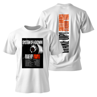 Nome do produto Metal Band Unisex - System of a Down - WAKE UP! SOUTH AMERICA STADIUM TOUR