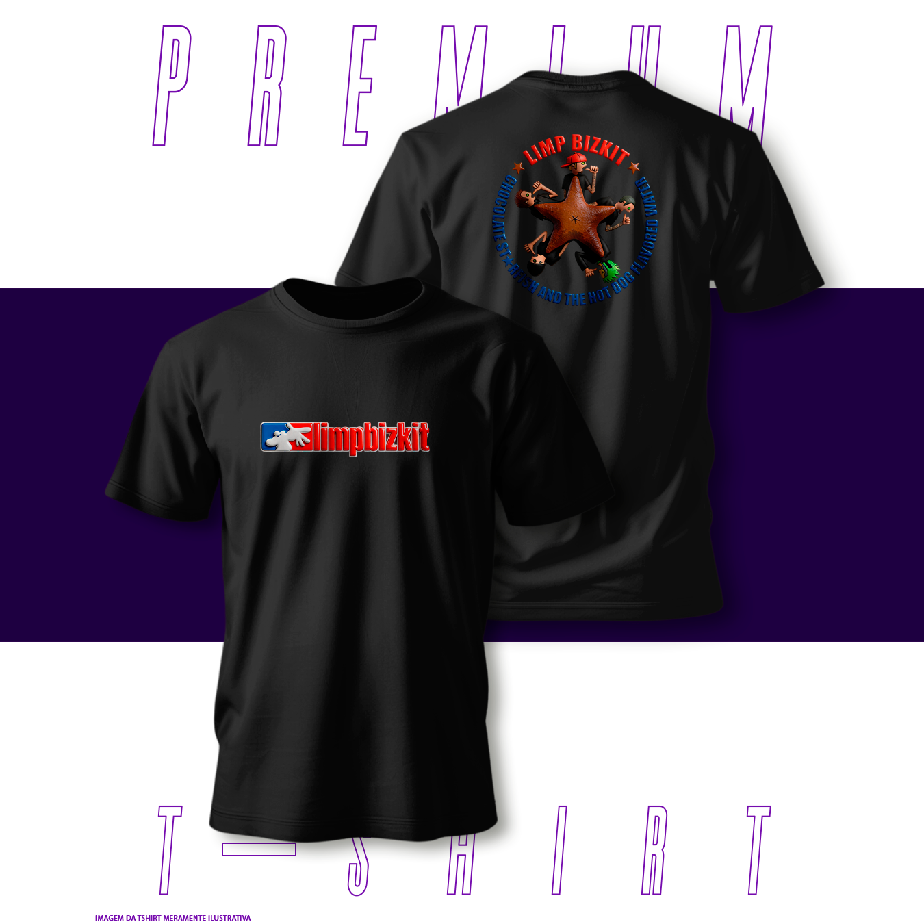 Nome do produto Camiseta Premium - Limpbizkit