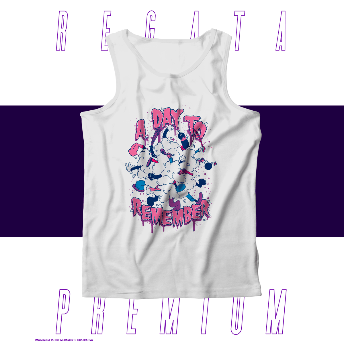 Nome do produto: Regata Premium - A Day to Remember