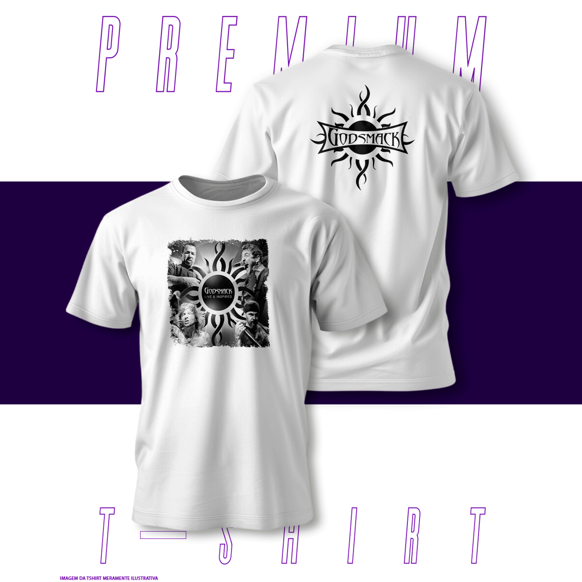 Nome do produto: Camiseta Premium - Godsmack