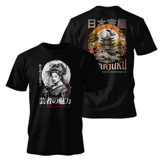 Nome do produto Street Wear - Classsic Oriental Samurai T-Shirt
