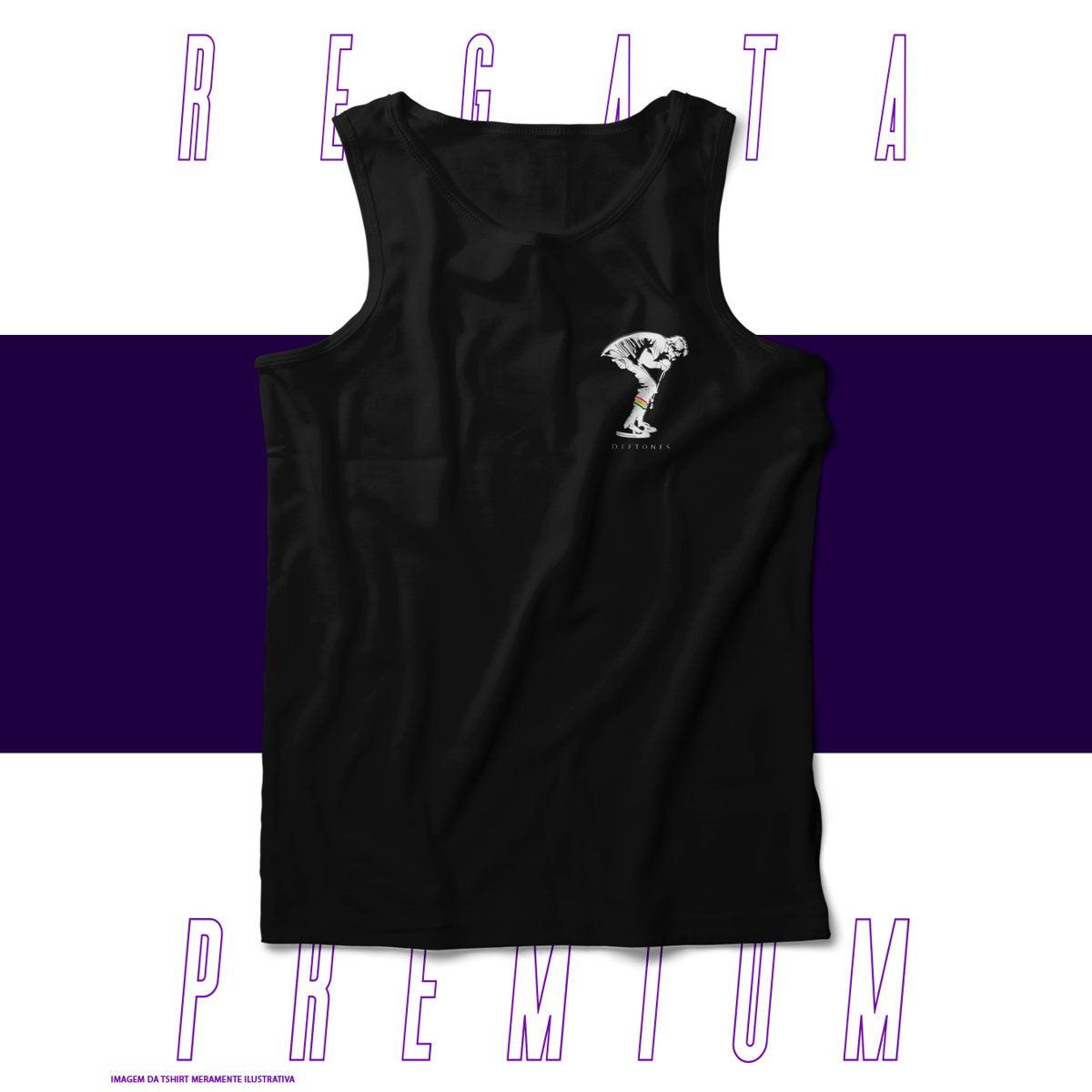 Nome do produto: Regata Premium - Deftones