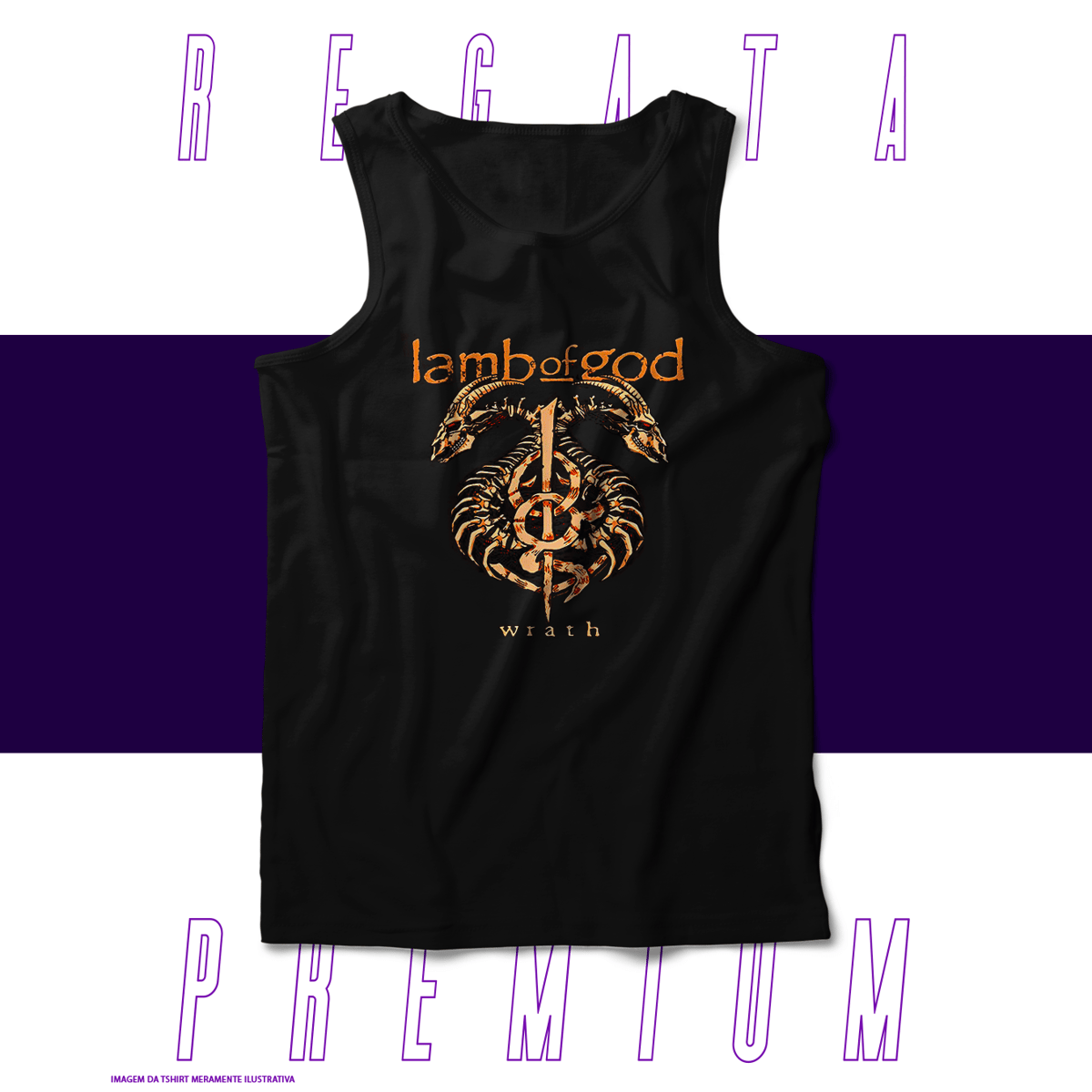 Nome do produto: Regata Premium - Lamb of God