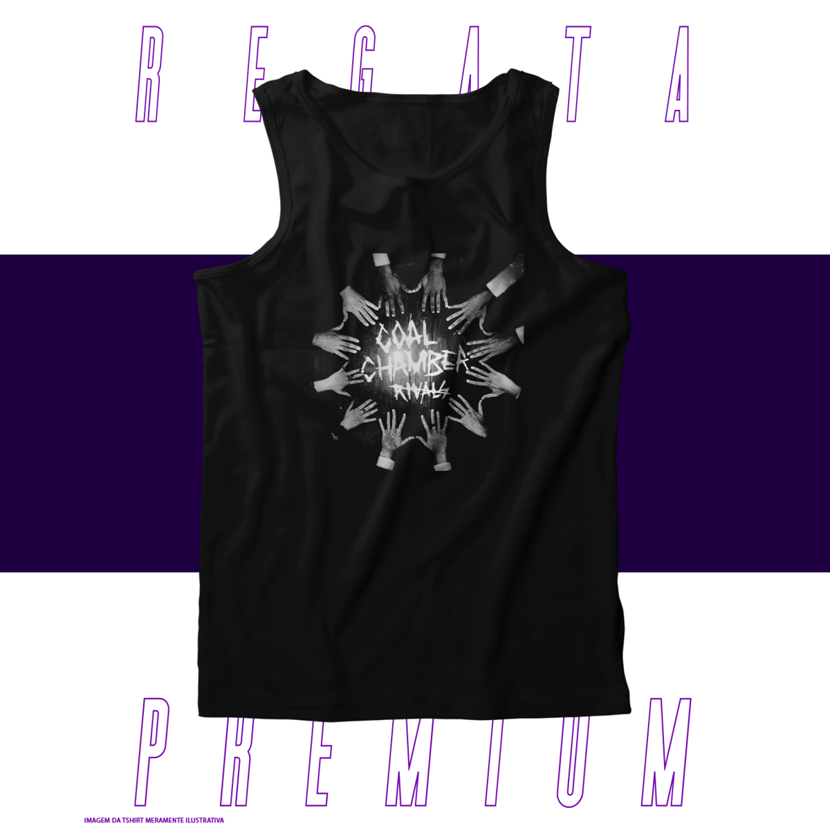 Nome do produto: Regata Premium - Coal Chamber