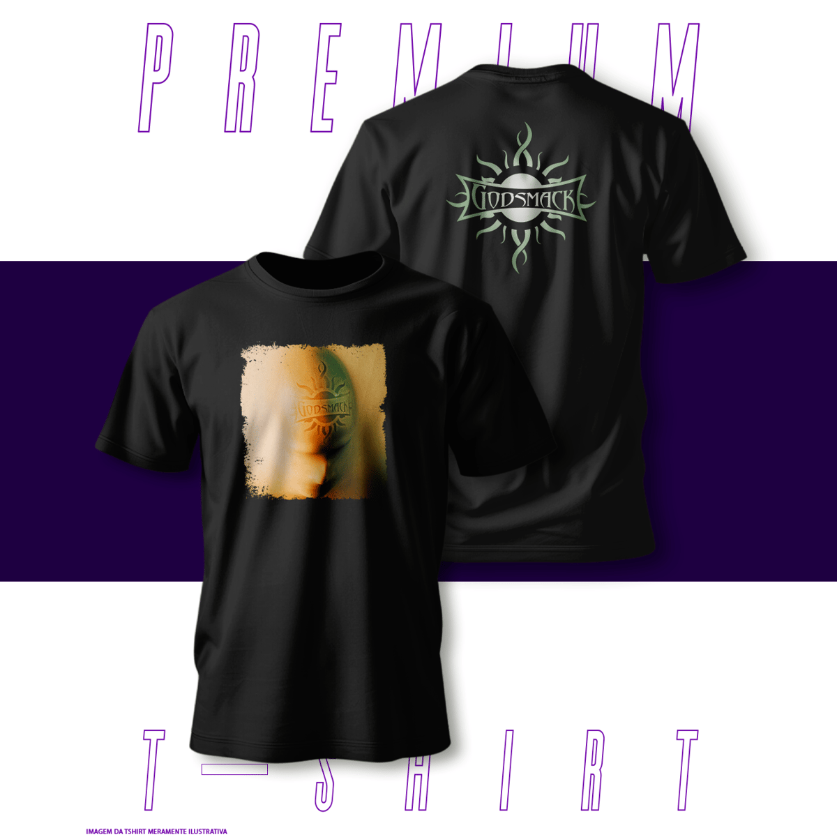 Nome do produto: Camiseta Premium - Godsmack