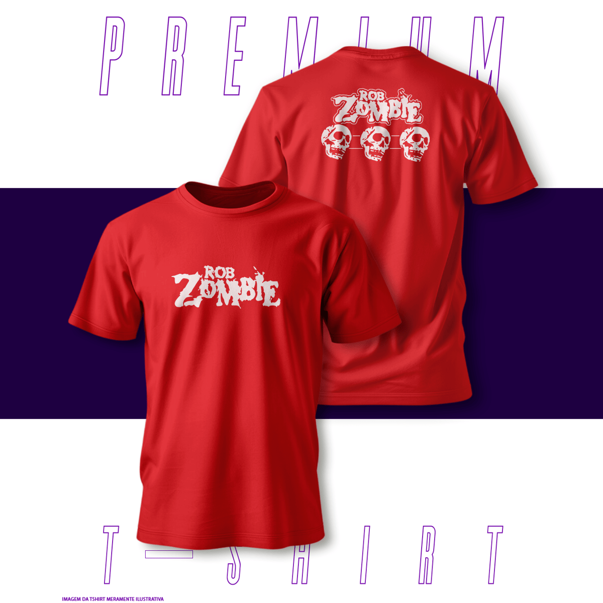 Nome do produto: Camiseta Premium - Rob Zombie