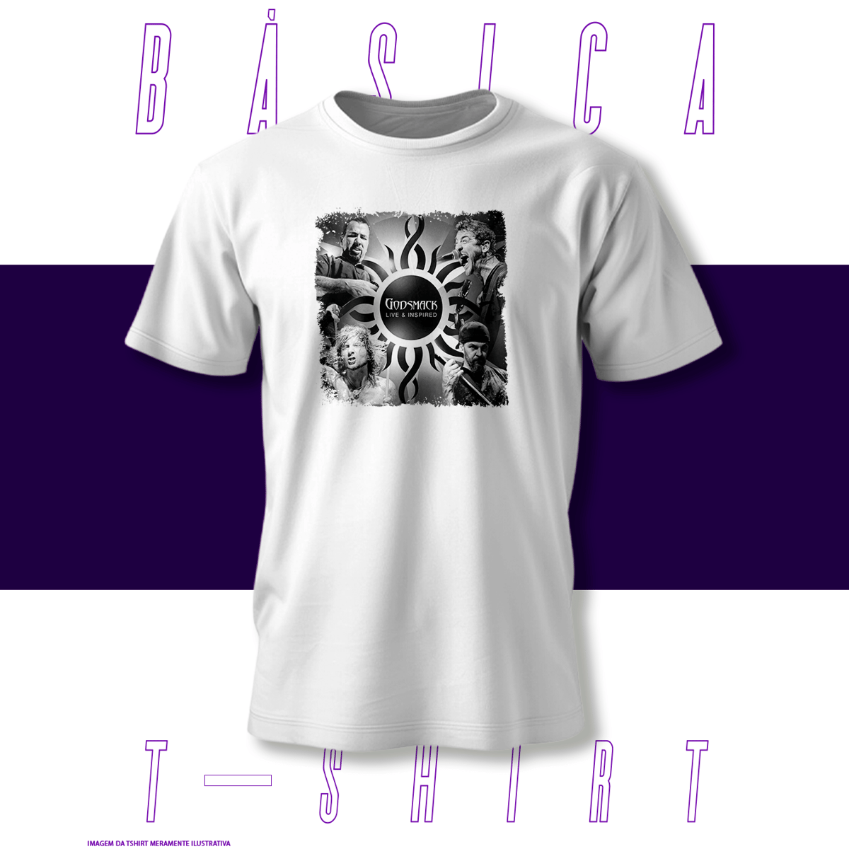 Nome do produto: Camiseta Básica - Godsmack