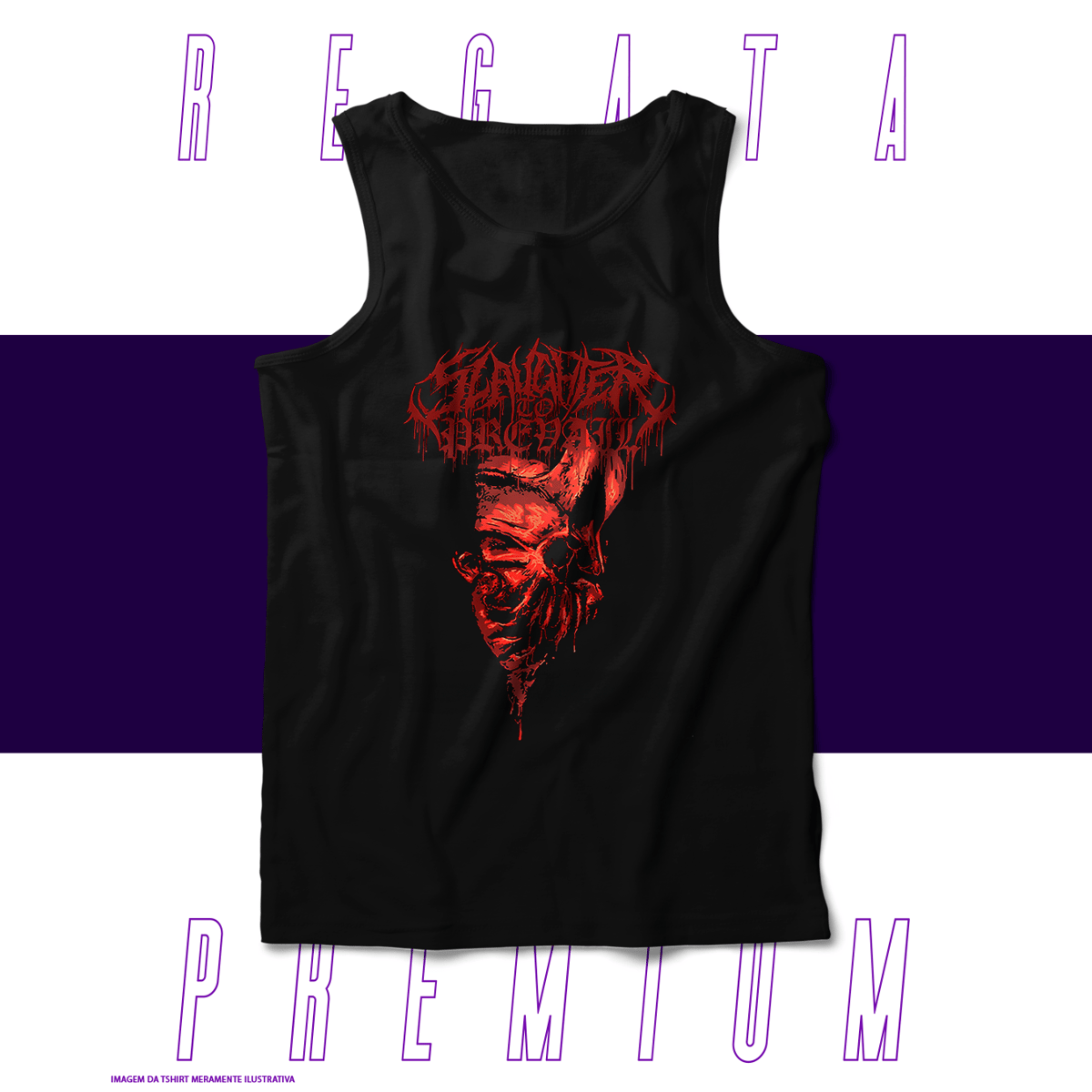 Nome do produto: Regata Premium - Slaughter to Prevail