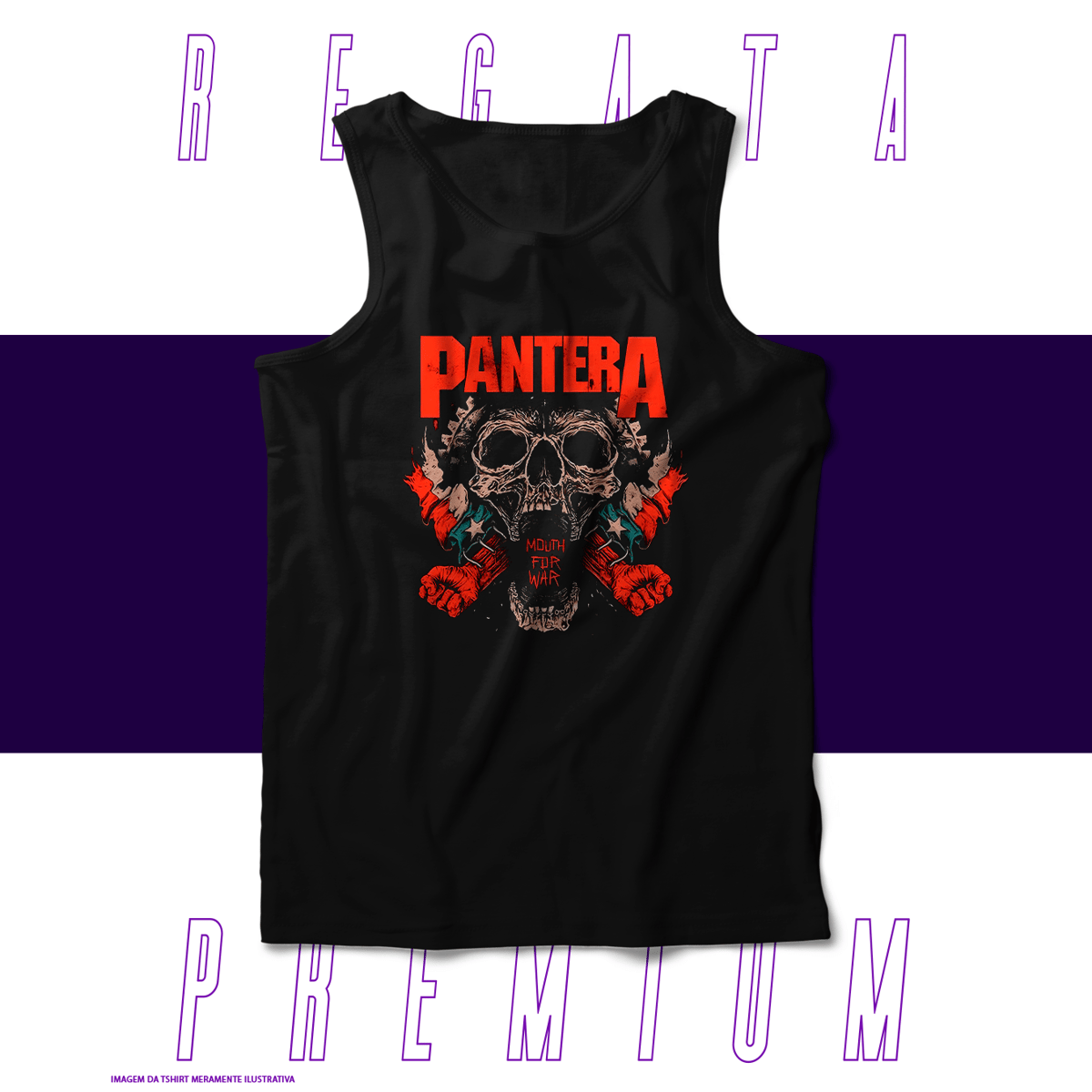 Nome do produto: Regata Premium - Pantera