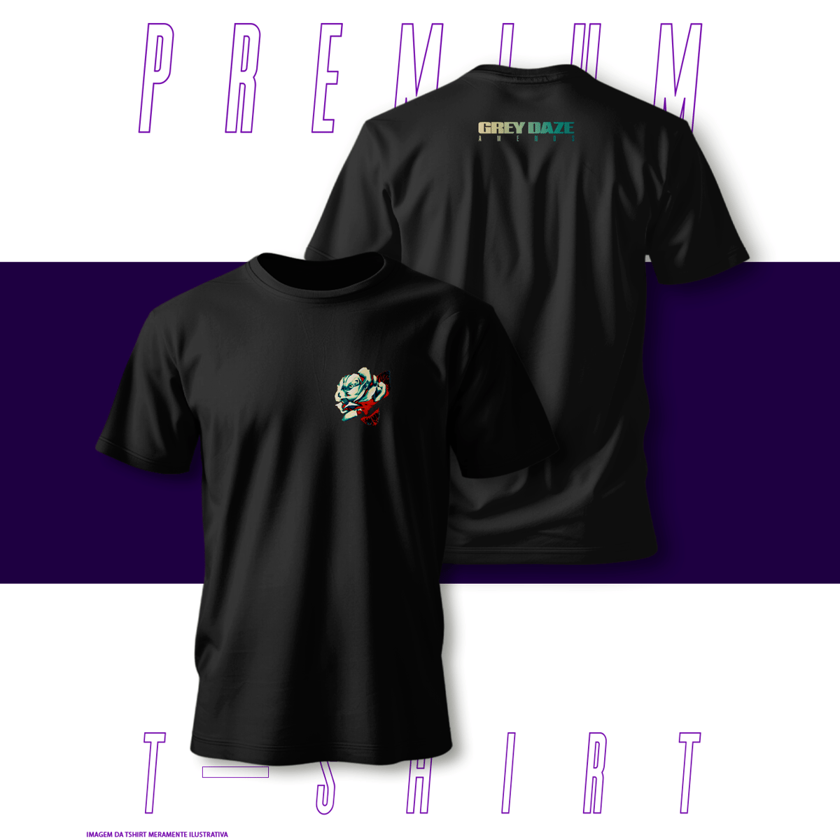 Nome do produto: Camiseta Premium - Grey Daze