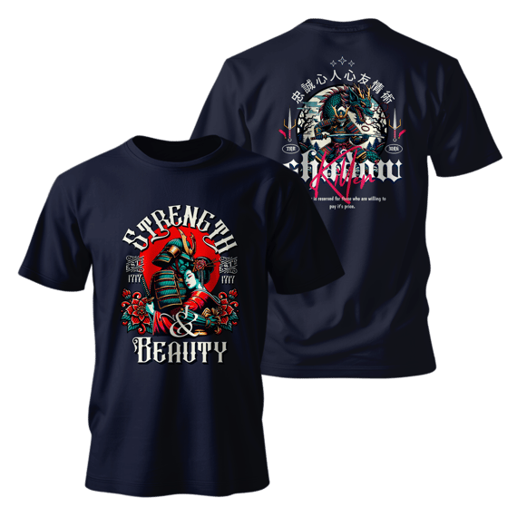 Street Wear - Classsic Oriental Samurai T-Shirt