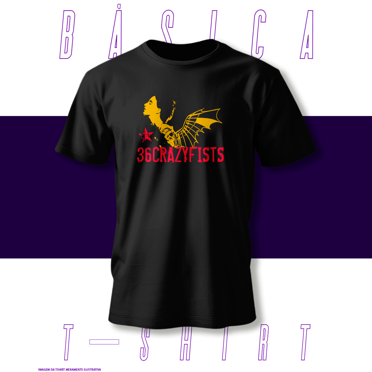 Nome do produto: Camiseta Básica - 36 Crazyfists