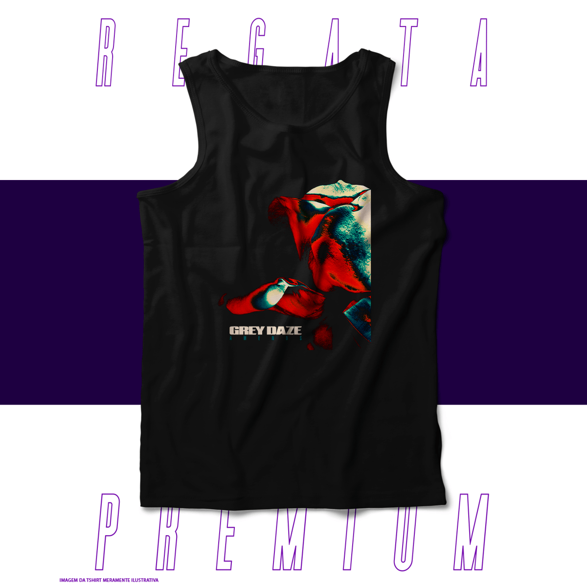 Nome do produto: Regata Premium - Grey Daze