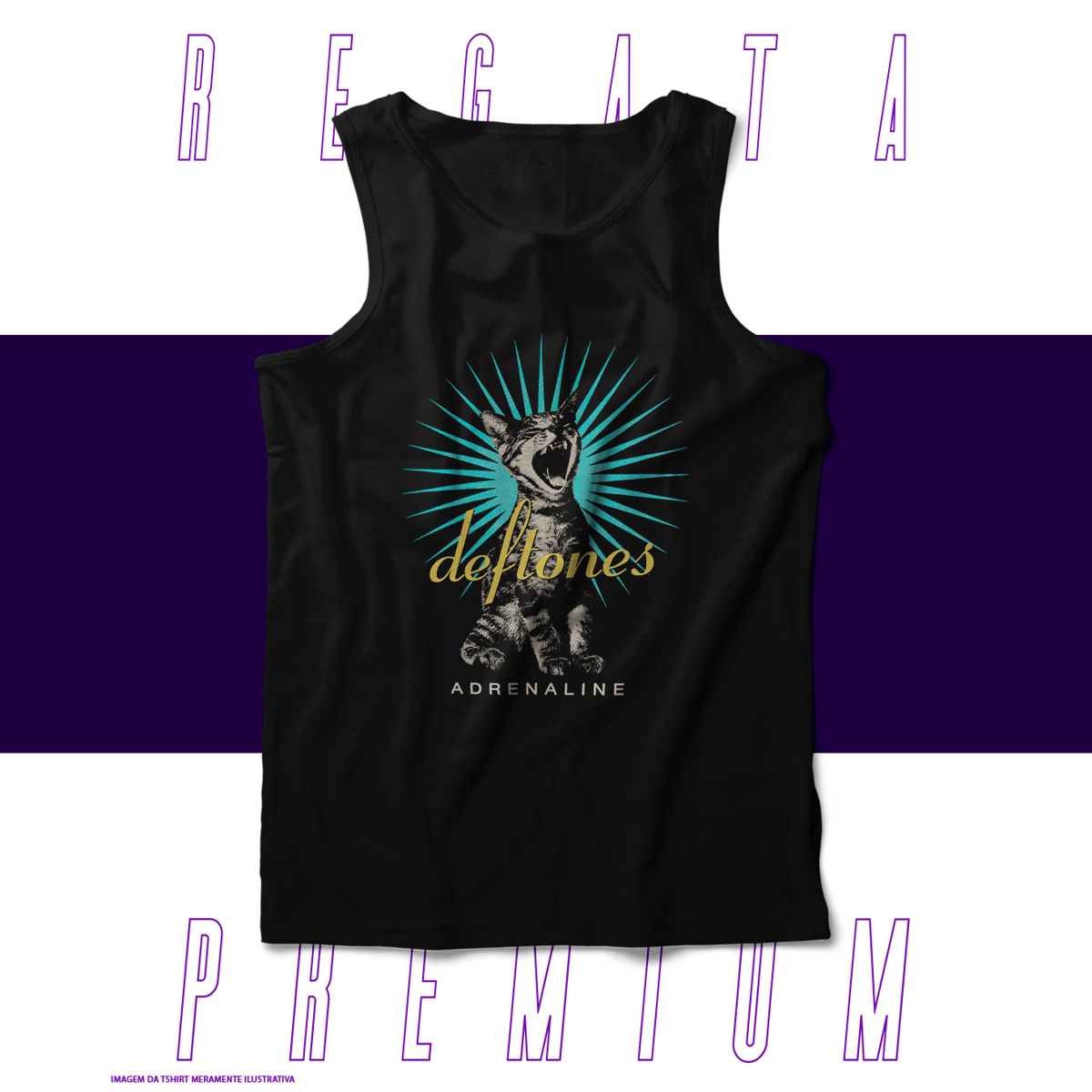 Nome do produto: Regata Premium - Deftones