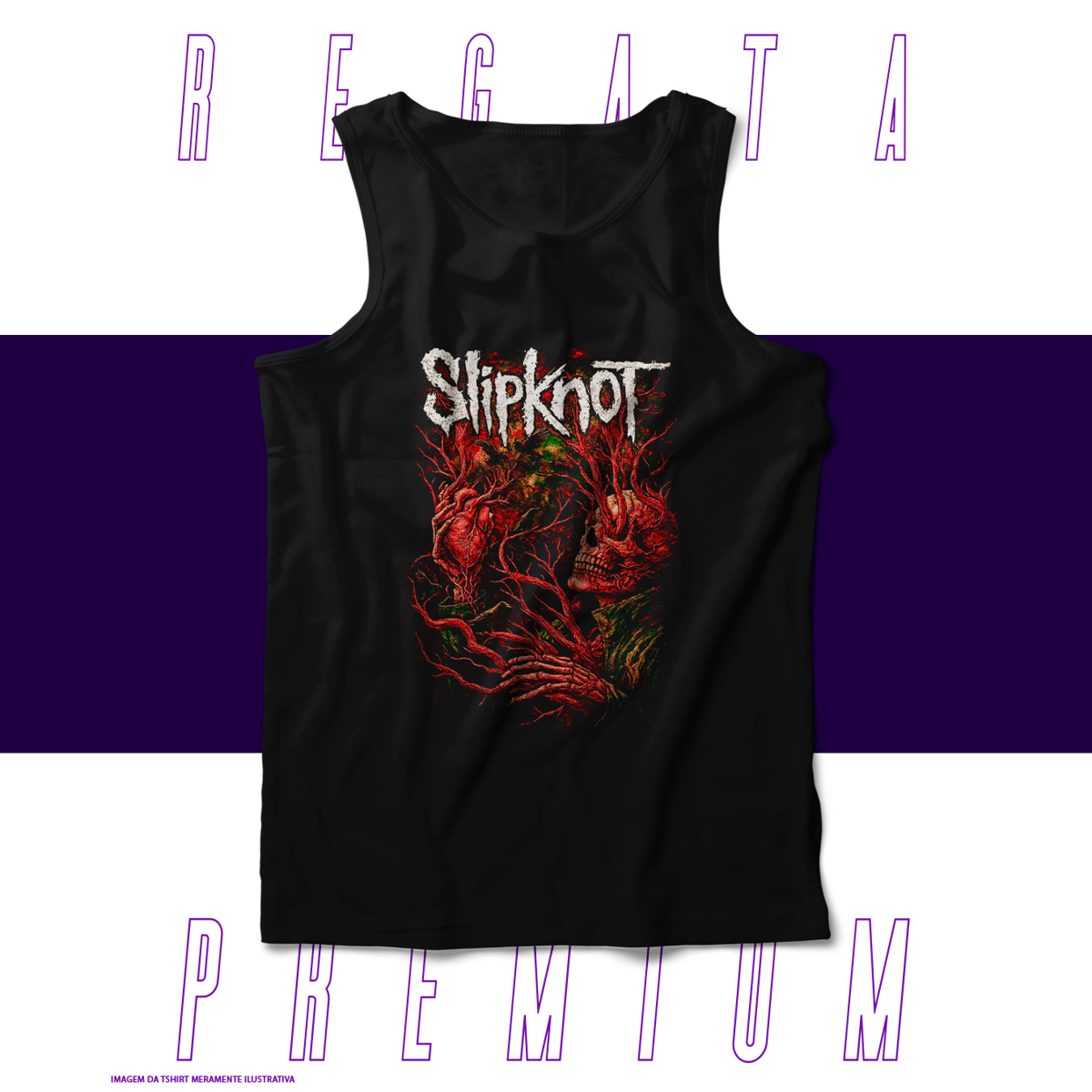 Nome do produto: Regata Premium - Slipknot