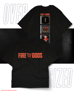 Nome do produto Oversized Unissex - Fire From The Gods