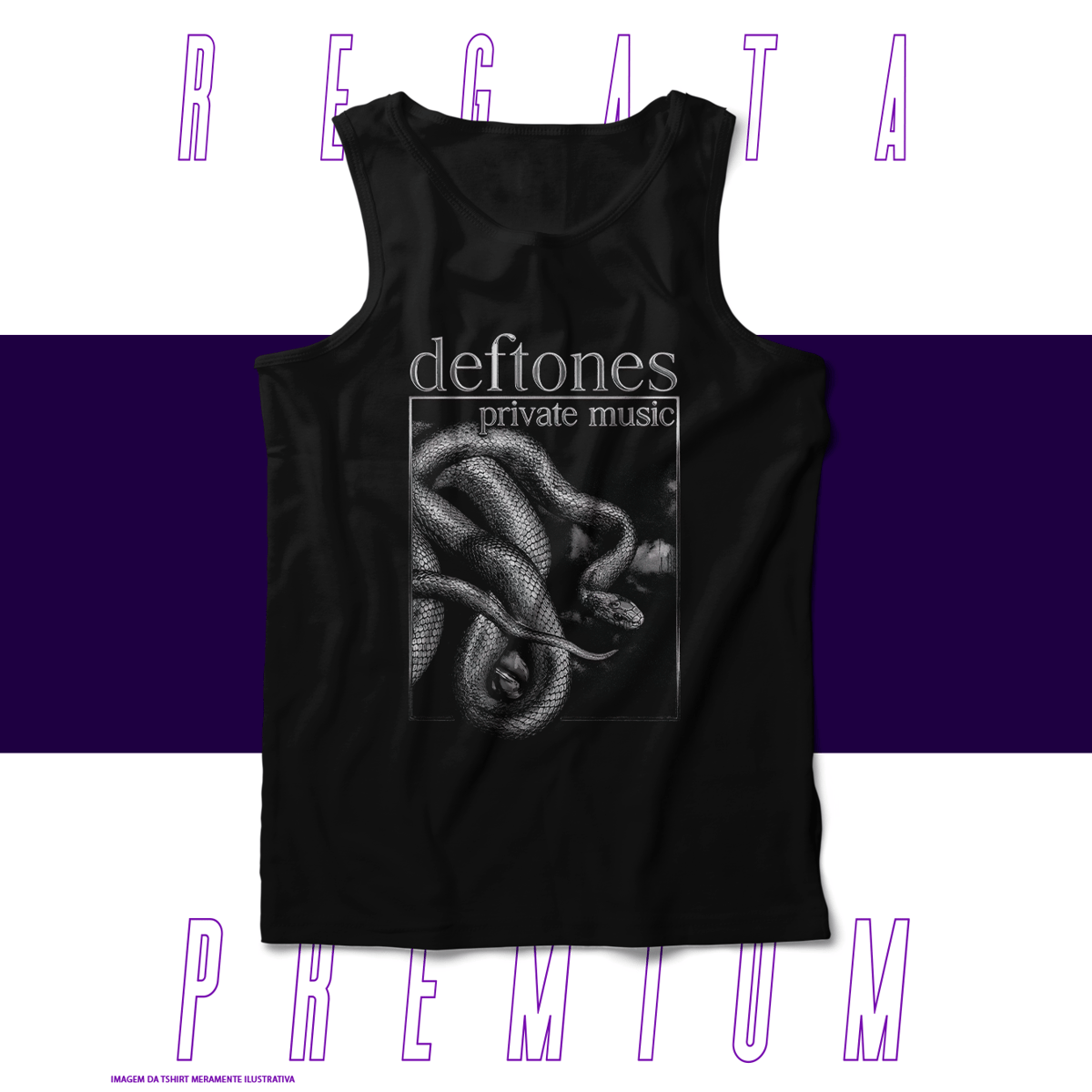 Nome do produto: Regata Premium - Deftones - Private Music