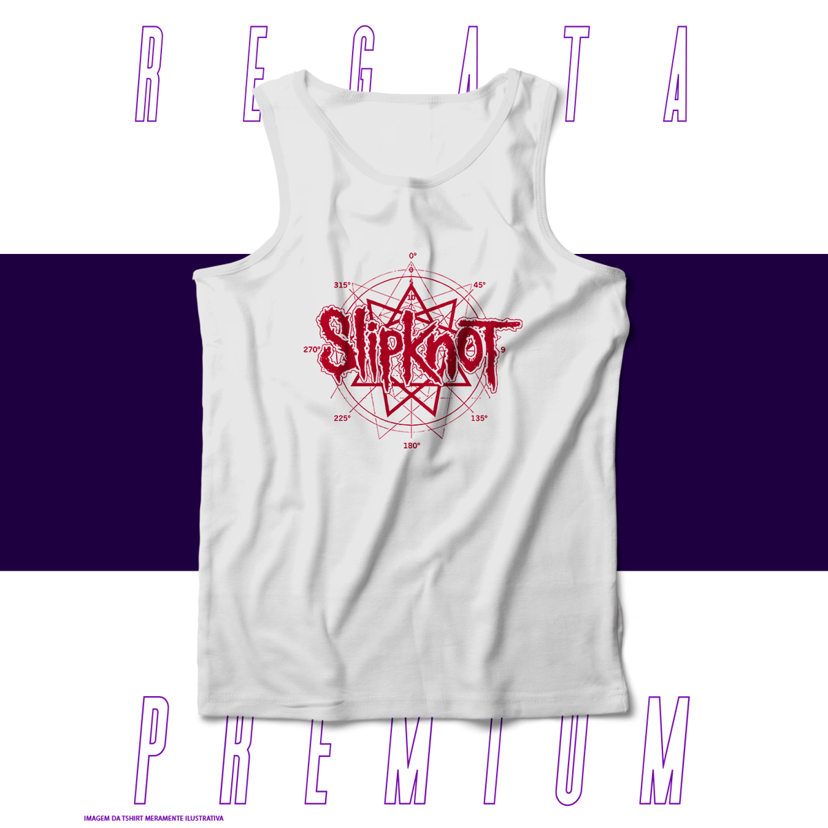 Nome do produto: Regata Premium - Slipknot