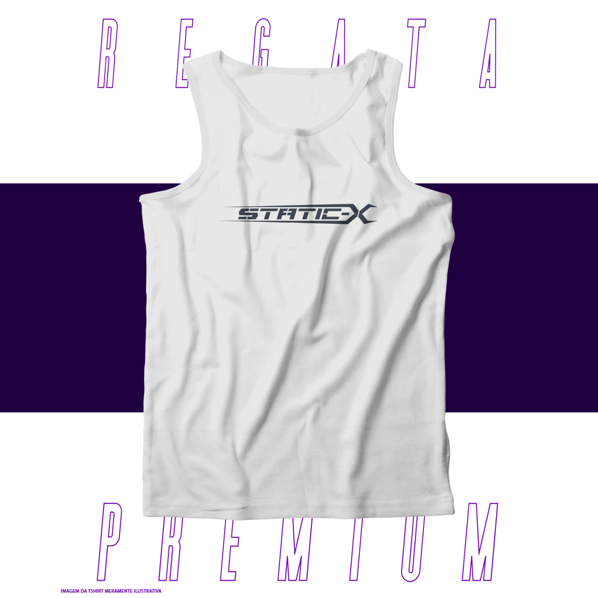 Nome do produto: Regata Premium - Static X
