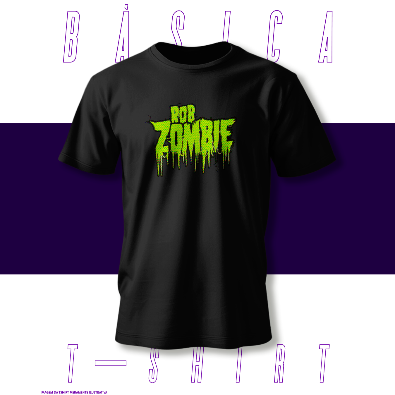 Nome do produto: Camiseta Básica - Rob Zombie