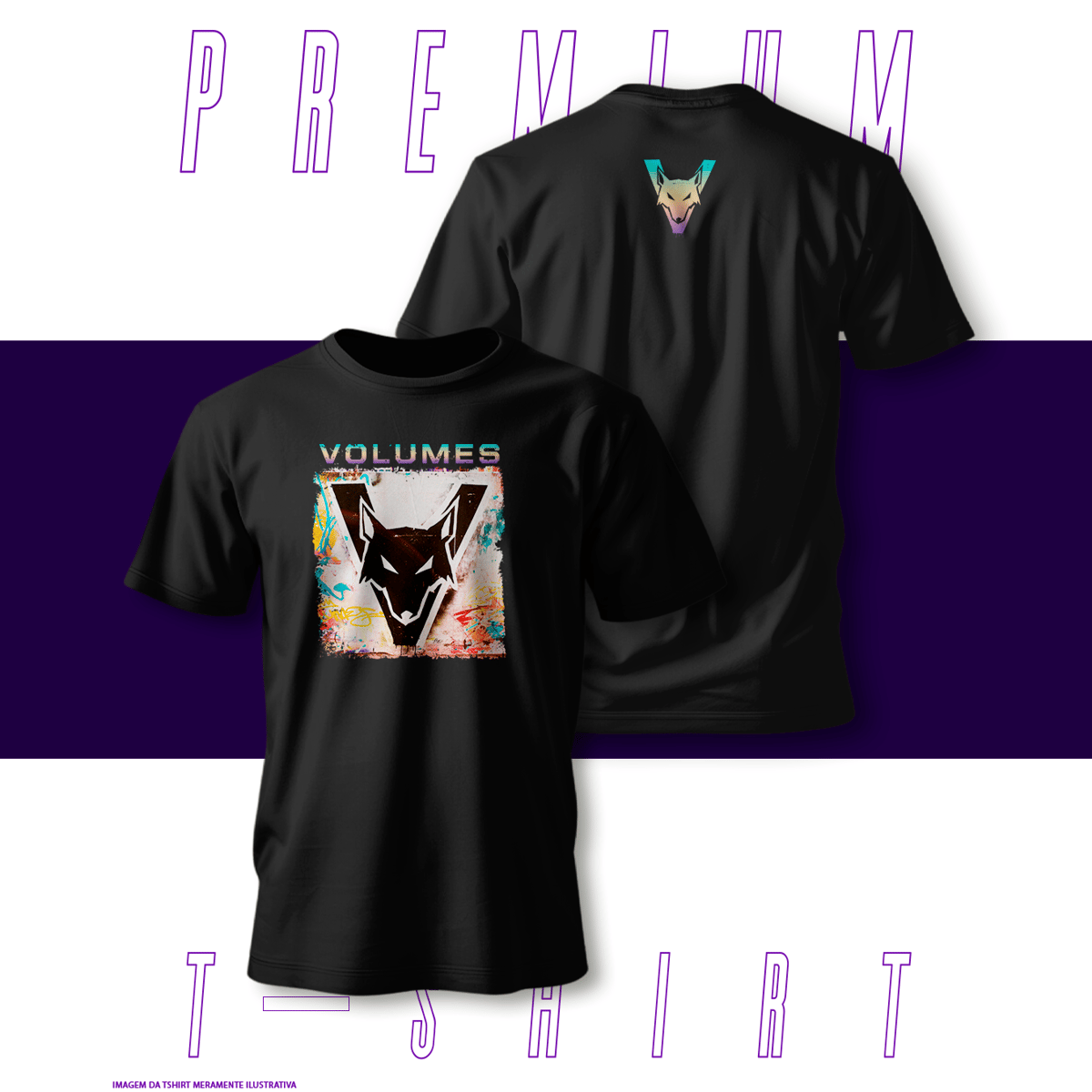Nome do produto: Camiseta Premium - Volumes