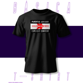Nome do produto Camiseta Básica - Parental Advisory - Rage Agains The Machine