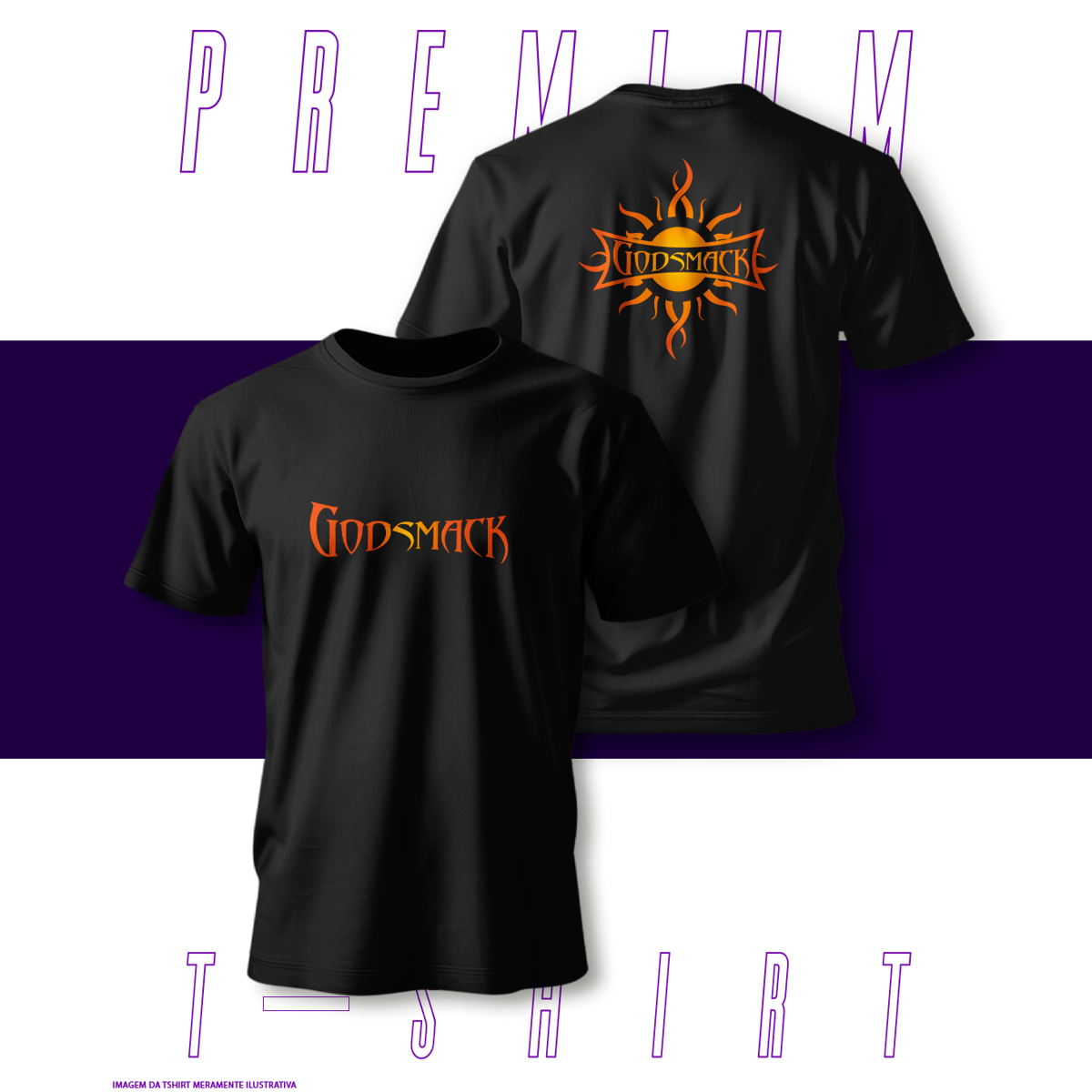 Nome do produto: Camiseta Premium - Godsmack