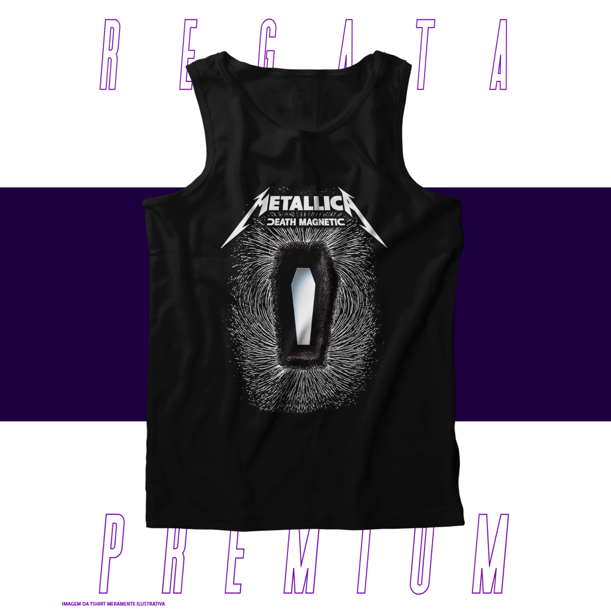 Nome do produto: Regata Premium - Metallica