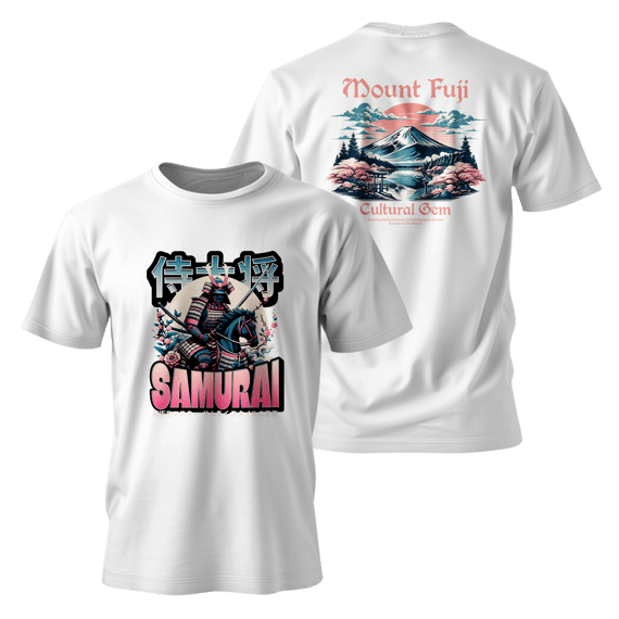 Street Wear - Classsic Oriental Samurai T-Shirt