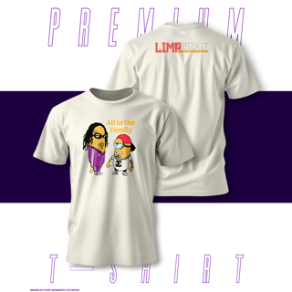 Nome do produto Camiseta Premium - LimpBizkit - Fred Durst e Jonathan Davis - Korn