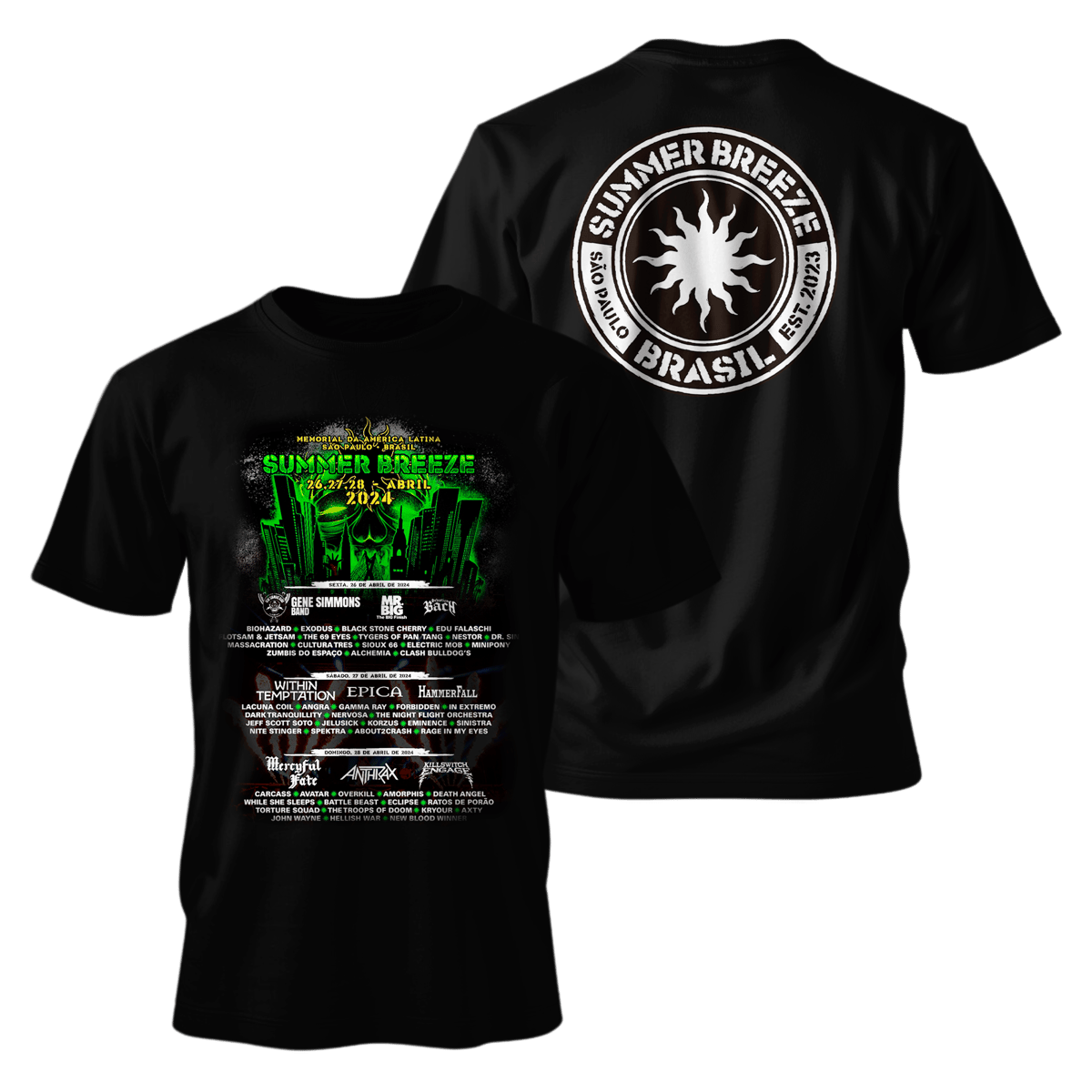 Nome do produto: Metal Band Unisex - Summer Breeze