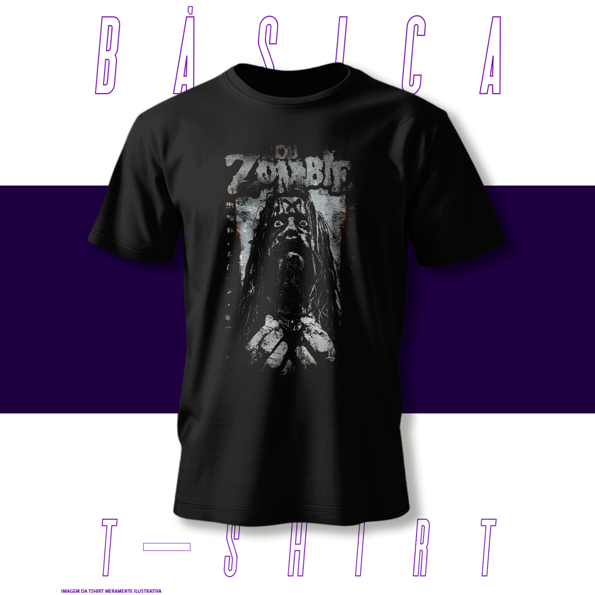 Nome do produto: Camiseta Básica - Rob Zombie
