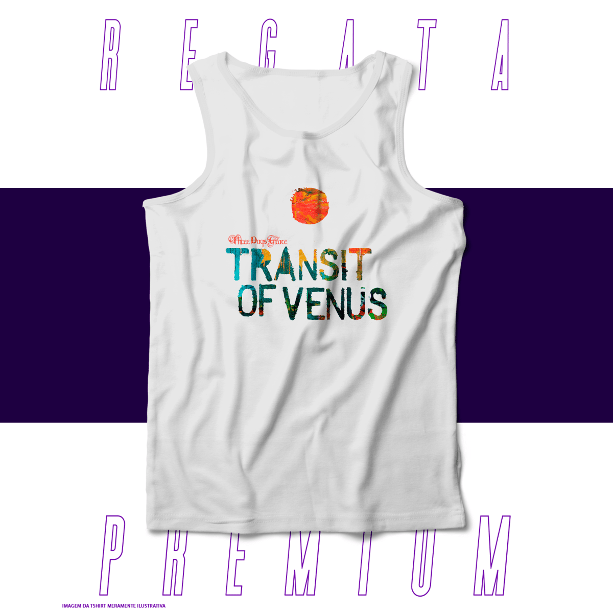 Nome do produto: Regata Premium - Three Days Grace