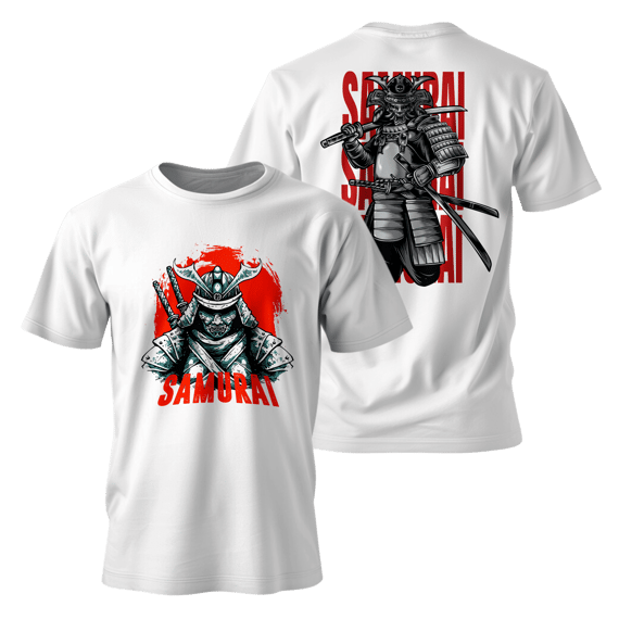 Street Wear - Classsic Oriental Samurai T-Shirt