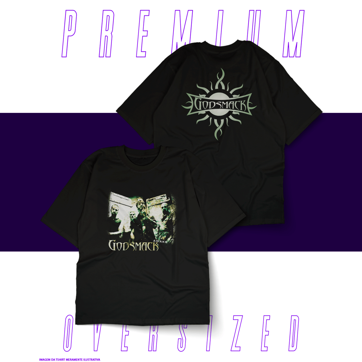 Nome do produto: Oversized Unissex - Godsmack