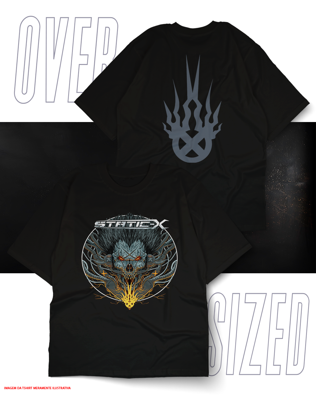 Oversized Unissex - Static-X