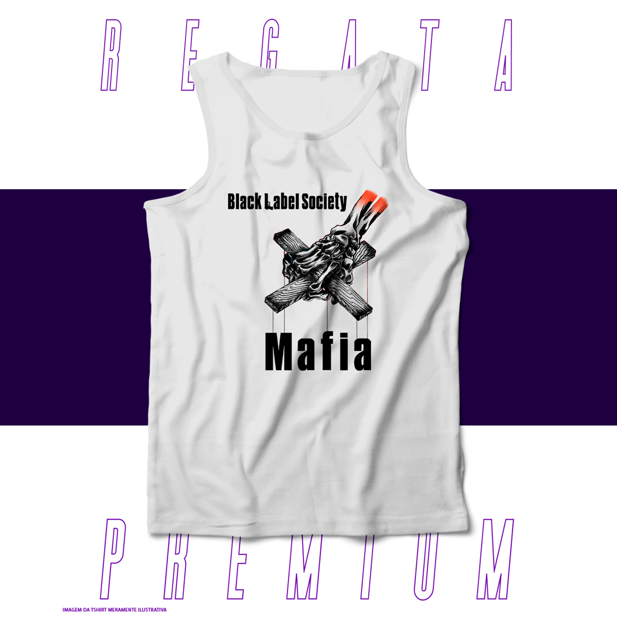 Nome do produto: Regata Premium - Black Label Society