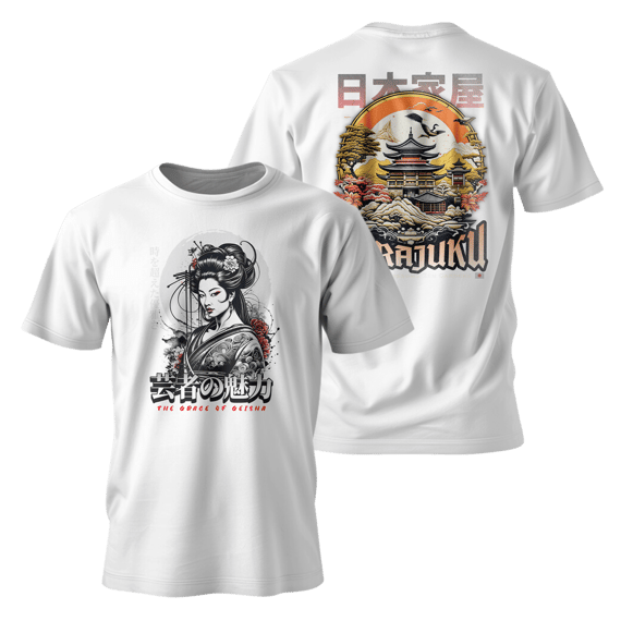 Street Wear - Classsic Oriental Samurai T-Shirt