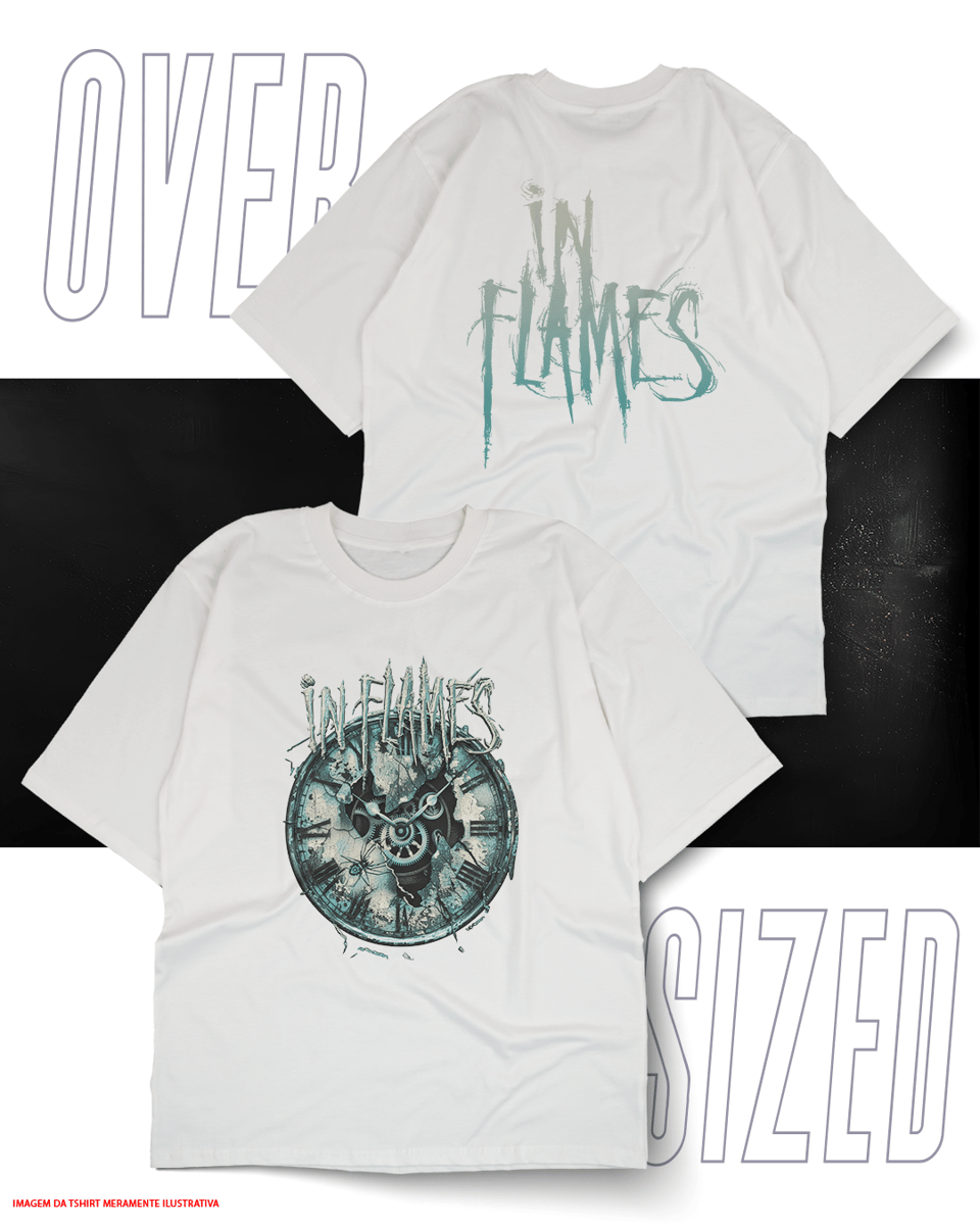 Oversized Unissex - In Flames Nome do produto: Oversized Unissex - In Flames